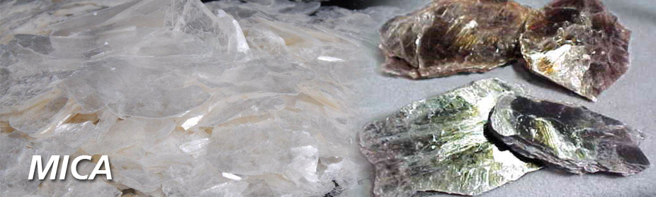 Mica Mineral Flakes and Sheets